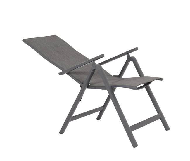 Conforama Silla de jardín SARAI color gris Rebajas top