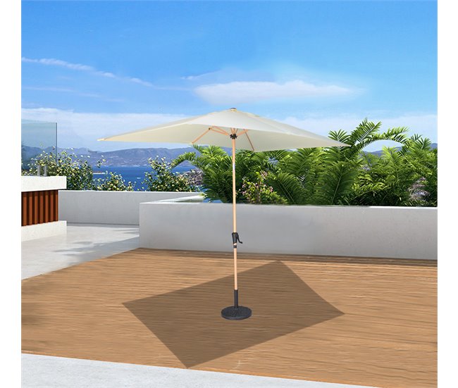 Conforama Parasol ENARA 250x200x300cm color beige Oferta especial