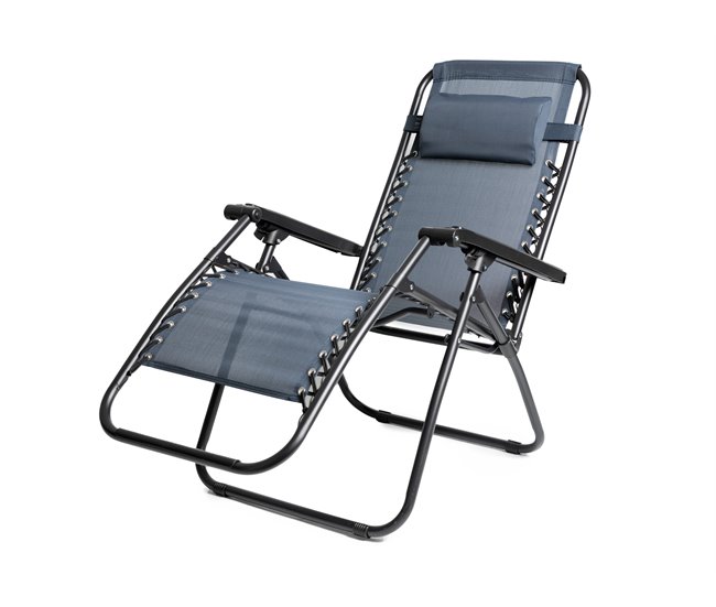 Conforama Pack de 2 sillas jardin multiposiciones NERI color azul COMPRAR AHORA