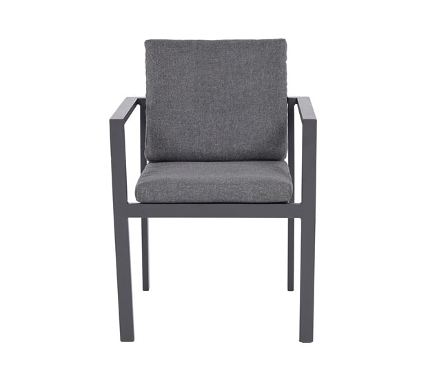 Conforama Silla jardín ABBEY color gris oscuro