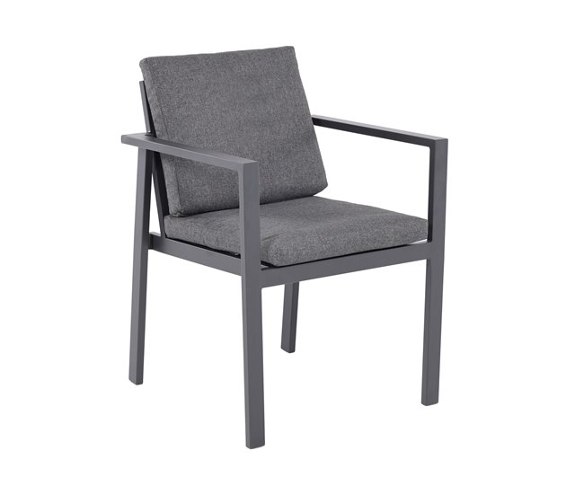 Conforama Silla jardín ABBEY color gris oscuro ÚLTIMAS EDICIONES