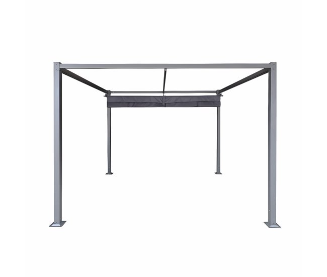 Conforama Pérgola DUNIA 220x300x300cm color gris oscuro Promoción por tiempo limitado