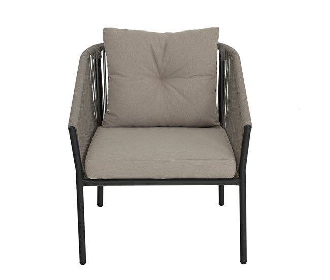 Conforama Set jardin con sofá 2 plazas 2 sillones y mesa de centro MIKA Solo hoy