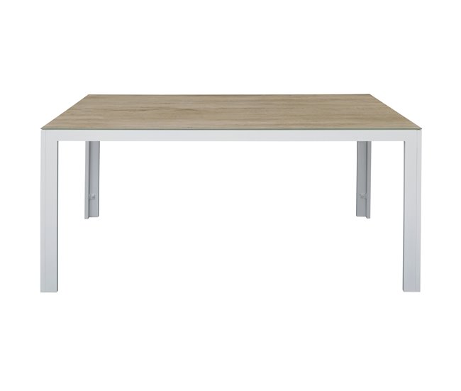 Conforama Set de jardín con mesa y 6 Sillas ANZIO color gris Oferta especial de fábrica