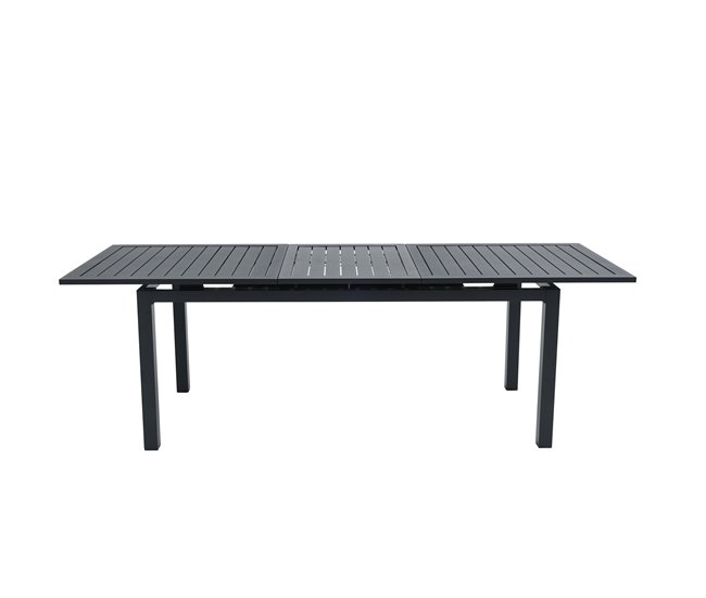 Conforama Mesa extensible de jardín ORION gris oscuro Superdescuento