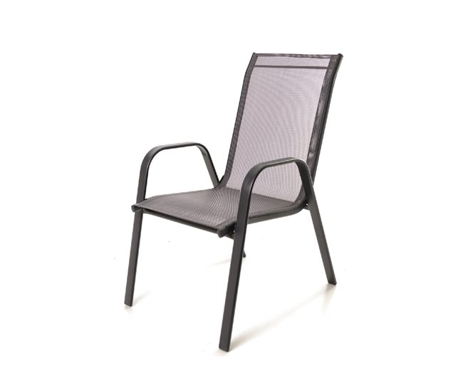 Conforama Silla de jardín en estructura de acero VENECIA