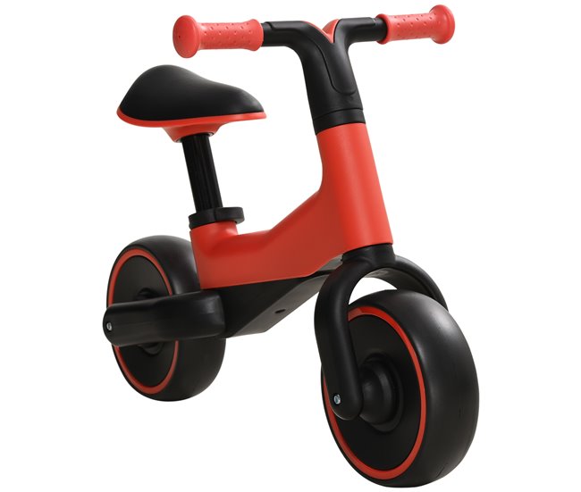 Conforama AIYAPLAY Bicicleta sin Pedales para Niños de + 18 Meses Triciclo Infantil para Bebé con Sillín Ajustable en 30-36 5 cm Ruedas de Ø19 cm Carga 25 kg 66 5x34x46 5 cm Rojo