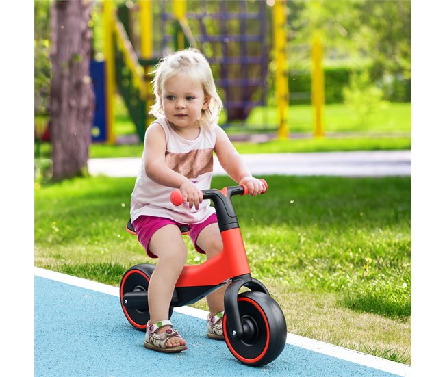 Conforama AIYAPLAY Bicicleta sin Pedales para Niños de + 18 Meses Triciclo Infantil para Bebé con Sillín Ajustable en 30-36 5 cm Ruedas de Ø19 cm Carga 25 kg 66 5x34x46 5 cm Rojo Última moda
