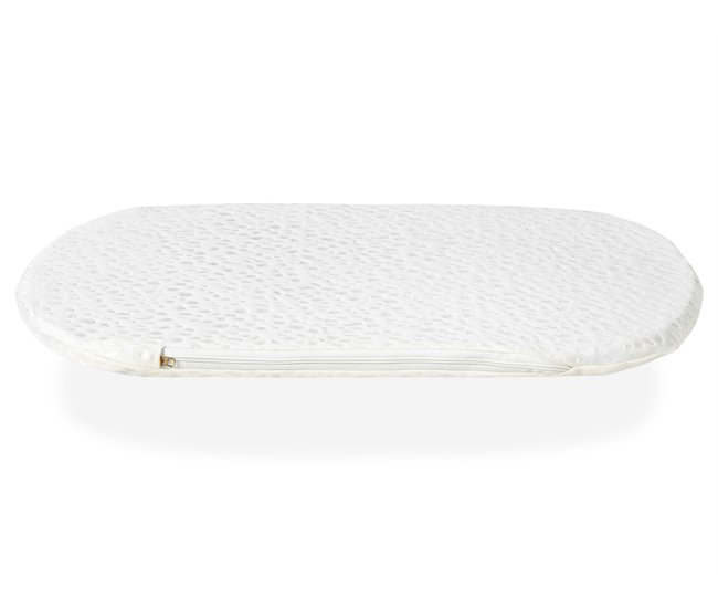 Conforama Colchon Capazo bebe 72x33 - 3 CM 2 en 1 - Colchon para Carricoche Capazo Cuna Desenfundable + protector. Núcleo de espuma perforada. Transpirable En línea