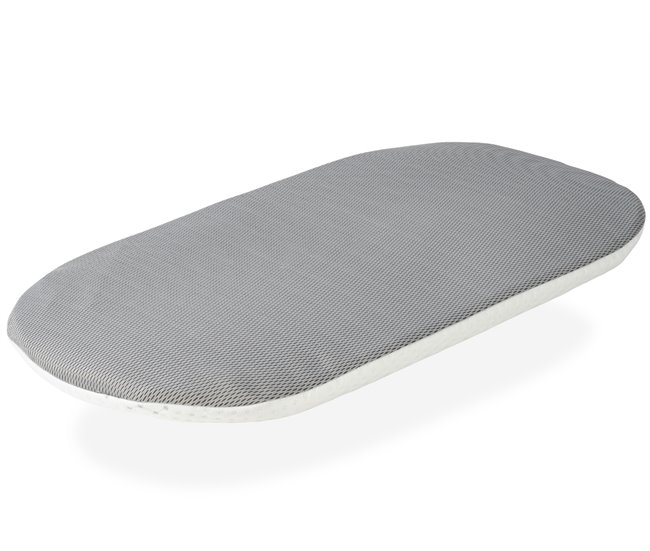 Conforama Colchon Capazo bebe 72x33 - 3 CM 2 en 1 - Colchon para Carricoche Capazo Cuna Desenfundable + protector. Núcleo de espuma perforada. Transpirable En línea