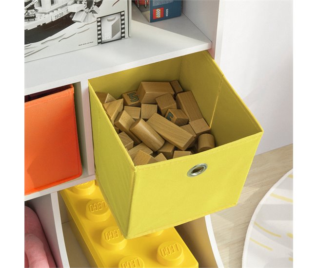 Conforama Organizador de Juguetes y Libros para Niños Estantería estándar Infantil 92 x 40 x 93 cm KMB26-W SoBuy Outlet online