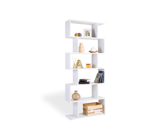 Conforama Estantería Makku alta Blanco 190 5x80X24 5 cm