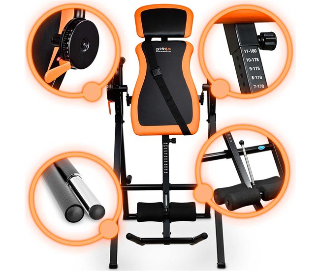 Conforama Tabla Inversión In-Gravity 1800 Cinturón de Seguridad Inclinacion 180 Gridinlux Envío internacional gratuito