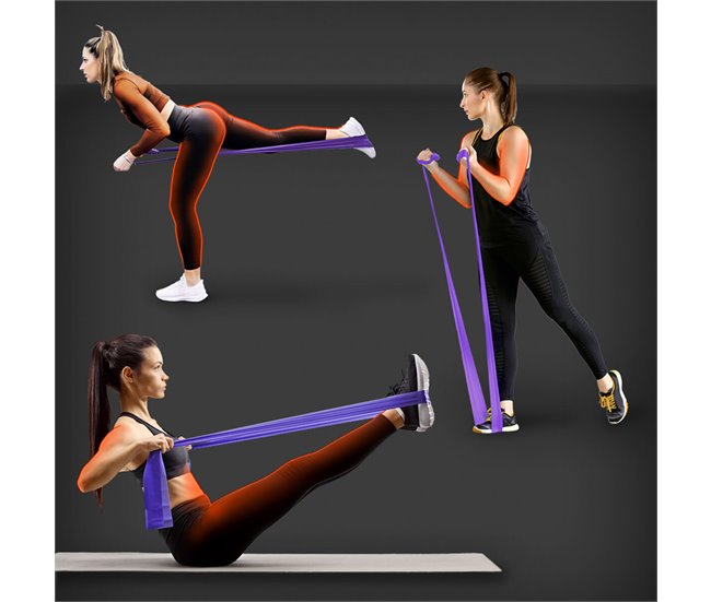 Conforama Banda de Resistencia Pilates 5 lb – 15 lb Cinta elástica Goma Fitness Gridinlux Tienda de fábrica