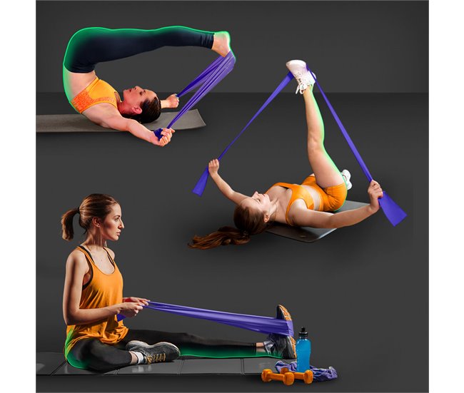 Conforama Banda de Resistencia Pilates 5 lb – 15 lb Cinta elástica Goma Fitness Gridinlux Tienda de fábrica