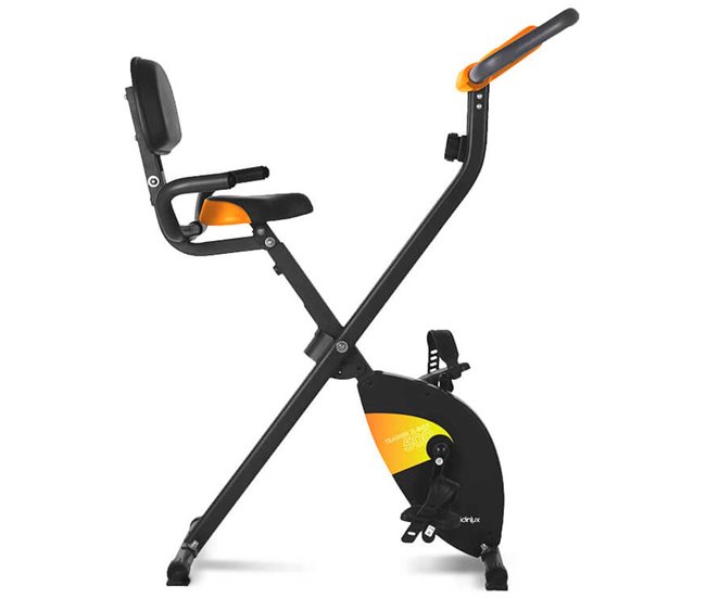 Conforama Bicicleta estática TRAINER X-BIKE 500 Magnética Plegable Pantalla LCD 8 Niveles GRIDINLUX