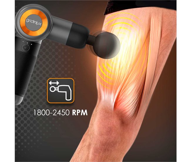 Conforama Pistola Masaje Muscular Masajeador GUN 240 Profesional 3 Modos Gridinlux Precios de Black Friday