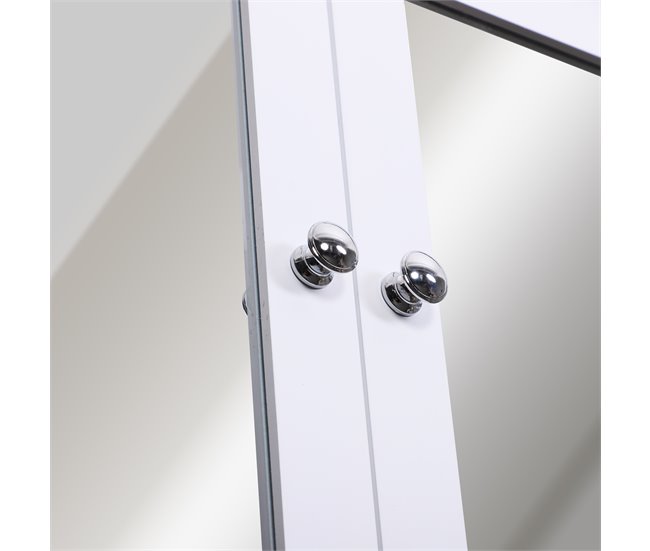 Conforama kleankin Armario de Baño con Espejo de Pared con 2 Puertas Armario de 3 Niveles para Almacenamiento Armario de Pared para Cocina Baño Salón Tablero de MDF Fuerte y Fácil de Limpiar Blanco 56x13x58cm Devoluciones gratuitas