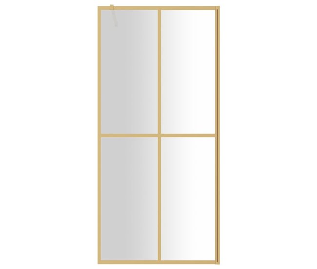 Conforama vidaXL Mampara puerta de ducha vidrio transparente ESG dorado 80x195cm En línea