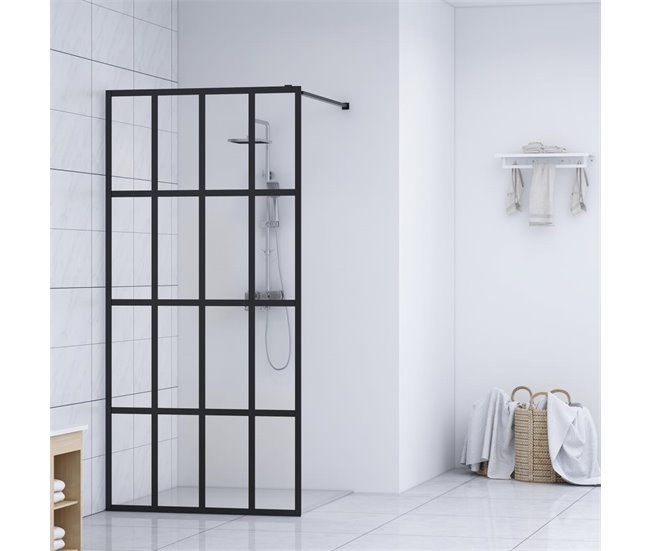 Conforama vidaXL Mampara de ducha de vidrio templado transparente 90x195 cm Outlet