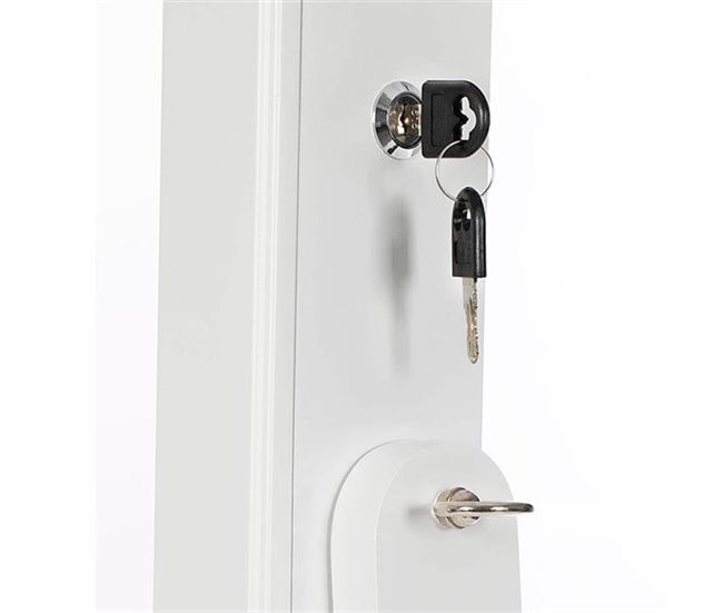 Conforama Espejo joyero de pie Blanco 40 x 155 x 36 cm Tienda