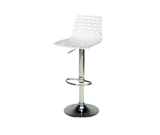 Conforama Taburete ajustable SPIDER GAS blanco