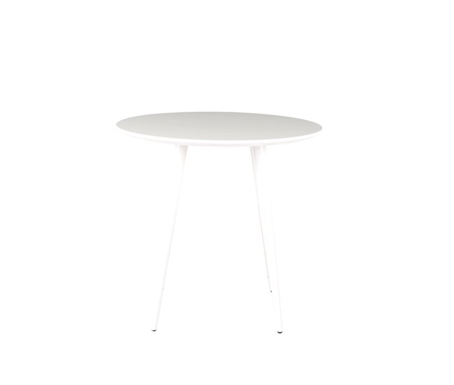 Conforama Mesa de cocina ARO fija MDF 80x80cm blanca