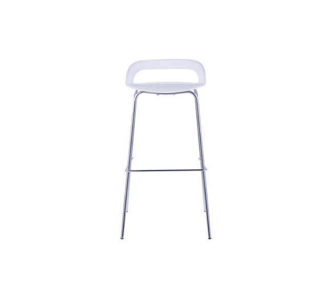 Conforama Taburete alto STAR blanco fijo 86 5 cm de alto