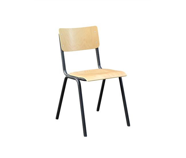 Conforama Silla de cocina TANIA fija madera madera natural Oferta exclusiva