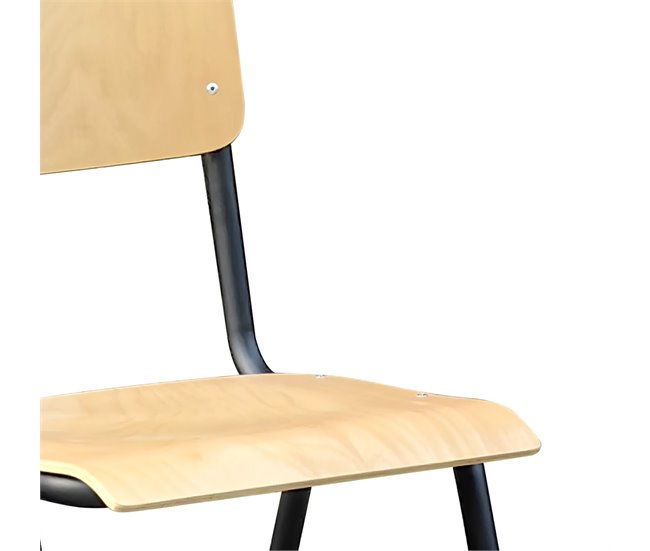 Conforama Silla de cocina TANIA fija madera madera natural Oferta exclusiva