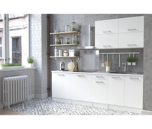 Conforama Módulo bajo UNO de 80cm 2 puertas blanco mate Descuento por venta flash
