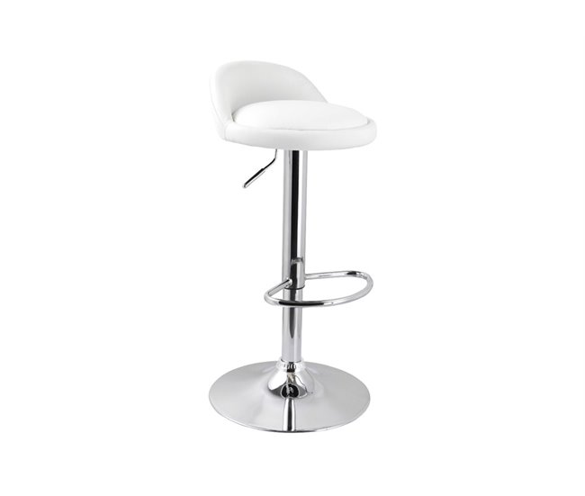 Conforama Taburete ajustable SILK blanco