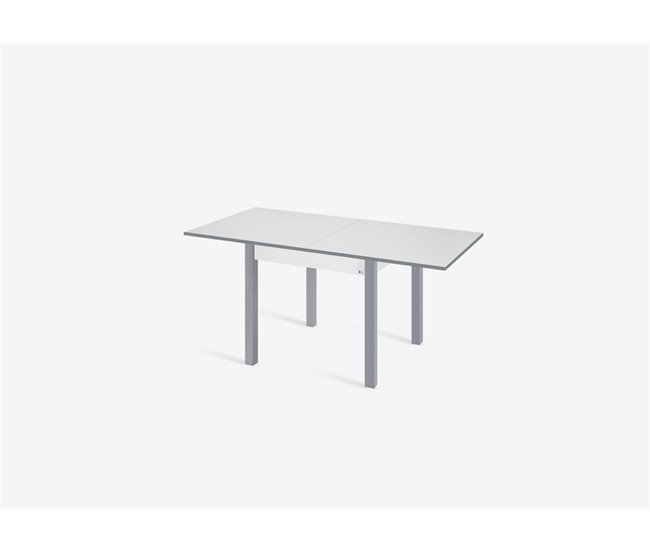 Conforama Mesa de cocina extensible libro B-BOOK BLANCA 80(160)x80cm Grandes ahorros