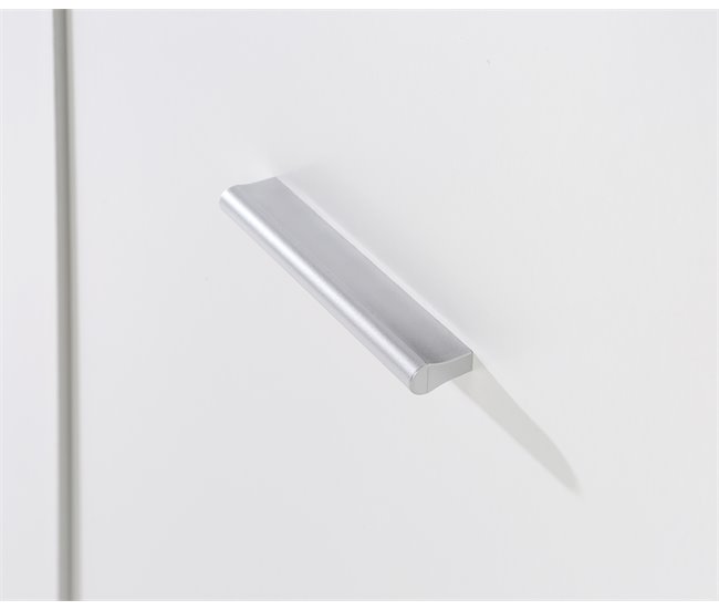 Conforama Armario MOKARIS puertas batientes y 2 cajones 144x200cm blanco Devoluciones gratuitas