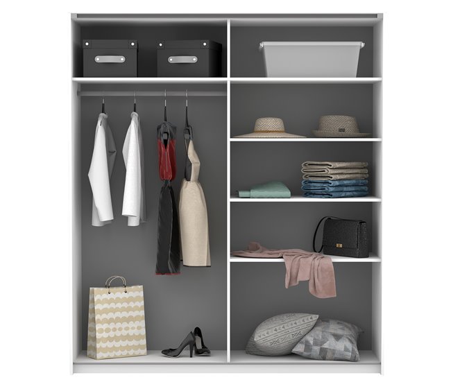 Conforama Armario ALHAMBRA puertas correderas 200x230cm blanco En línea
