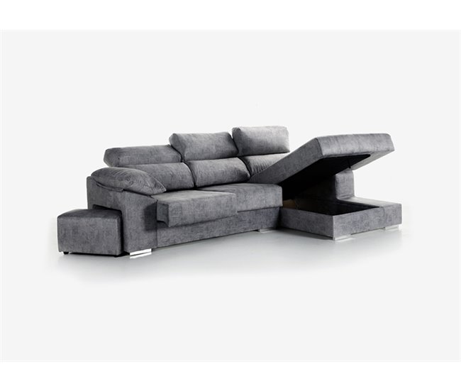 Conforama Chaise longue DANIELA 2 lado derecho color antracita Outlet