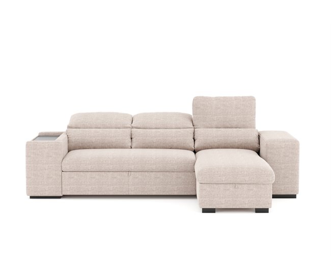 Conforama Chaise longue con cama HOXTON beige