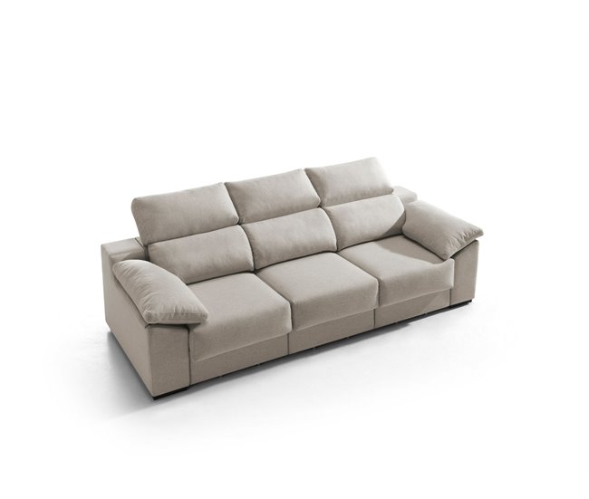 Conforama Sofá 3 plazas XL KLEE color beige En línea