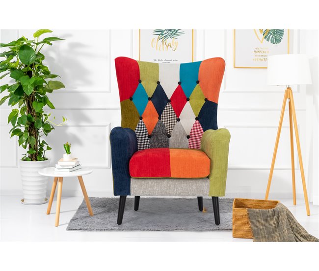 Conforama Sillón CIRCO estampado patchwork Ofertas