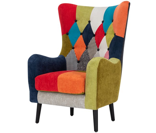 Conforama Sillón CIRCO estampado patchwork Ofertas