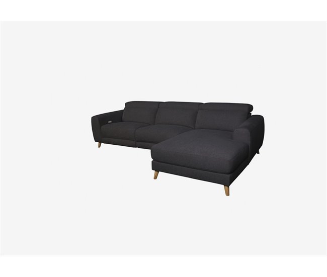 Conforama Chaise longue relax BELFAST derecha color antracita Rebajas baratas