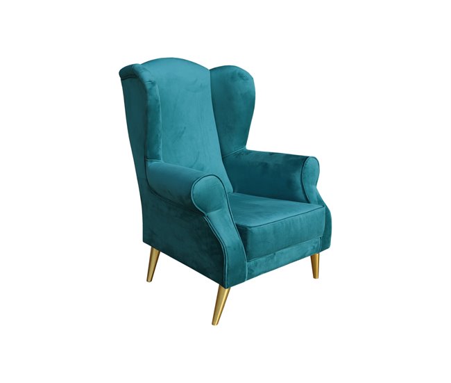 Conforama Sillón FLORENCIA decorativo color azul Ventas relámpago