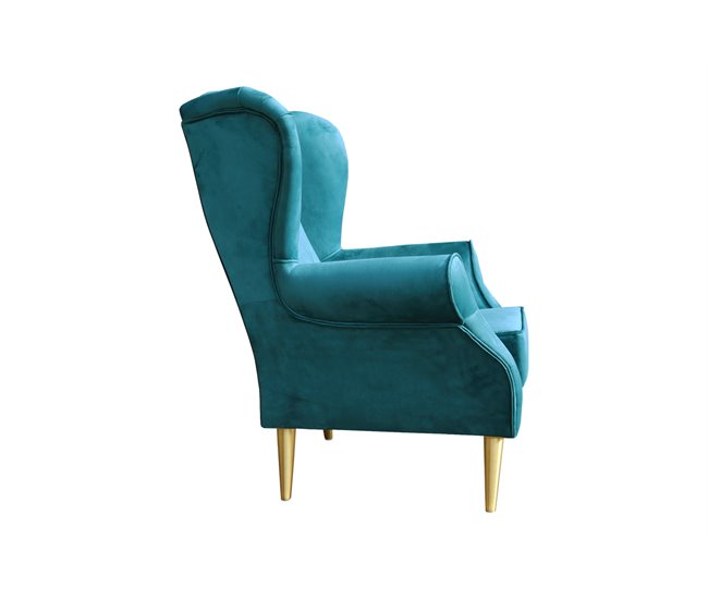 Conforama Sillón FLORENCIA decorativo color azul Ventas relámpago
