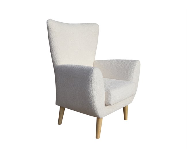 Conforama Sillón decorativo color blanco BOB Descuento