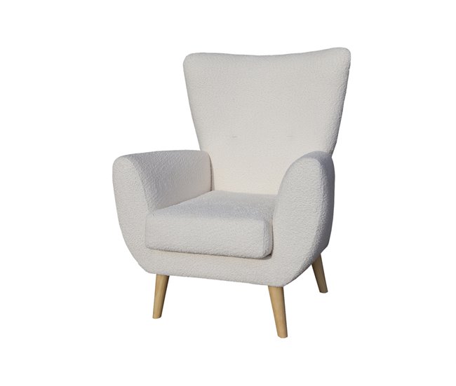 Conforama Sillón decorativo color blanco BOB Descuento