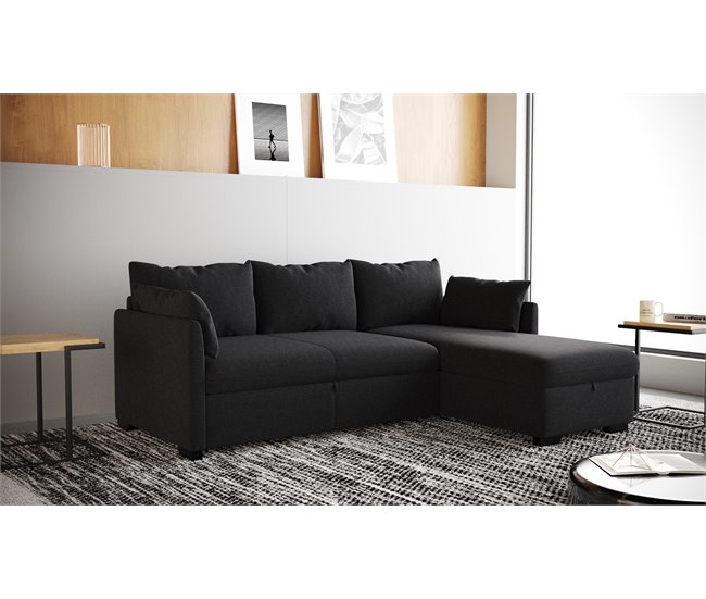 Conforama Chaise longue con cama reversible SYCO gris Tienda