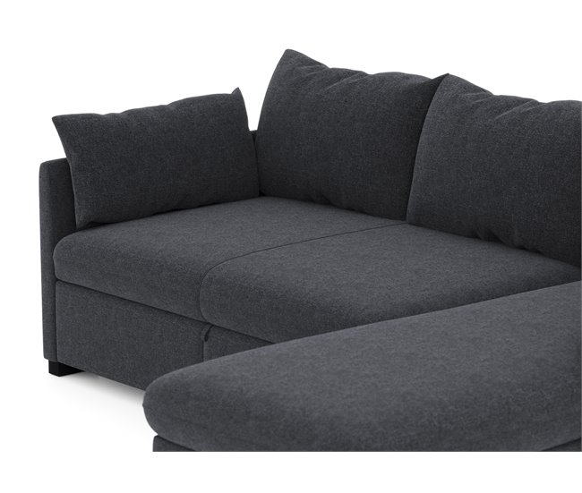 Conforama Chaise longue con cama reversible SYCO gris Tienda