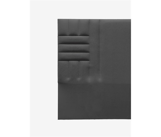 Conforama Cabecero KANSAS tela gris oscuro 160x120cm Último día