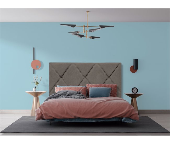 Conforama Cabecero PORTO piel sintética verde oscuro 160x120cm Oferta especial de fábrica