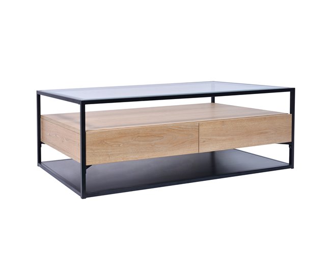Conforama Mesa de centro color roble NORA Ofertas de temporada